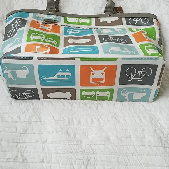 Dwell Unisex Transportation Diaper Bag - Picture 4 of 8